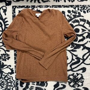 Cozy Brown Wool Blend Sweater